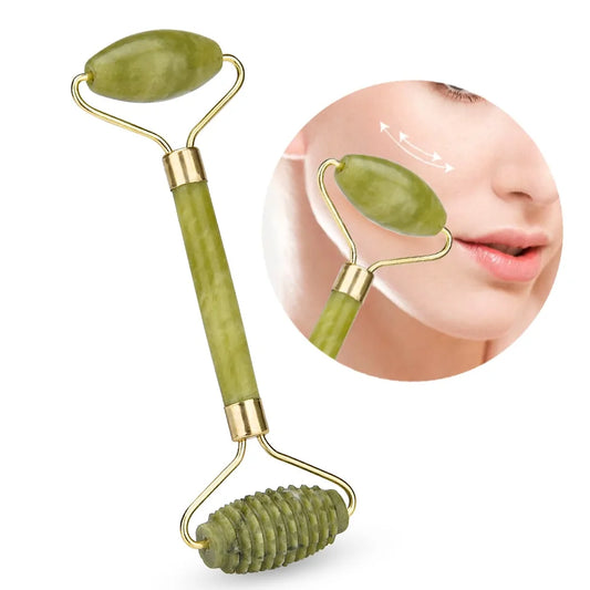 Double Head Jade Facial Massage Roller beautifina.com