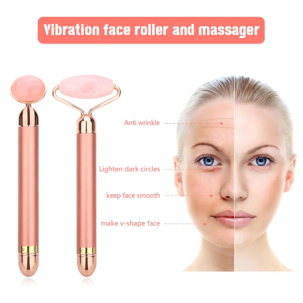 Electric Jade Roller Facial Massager beautifina.com