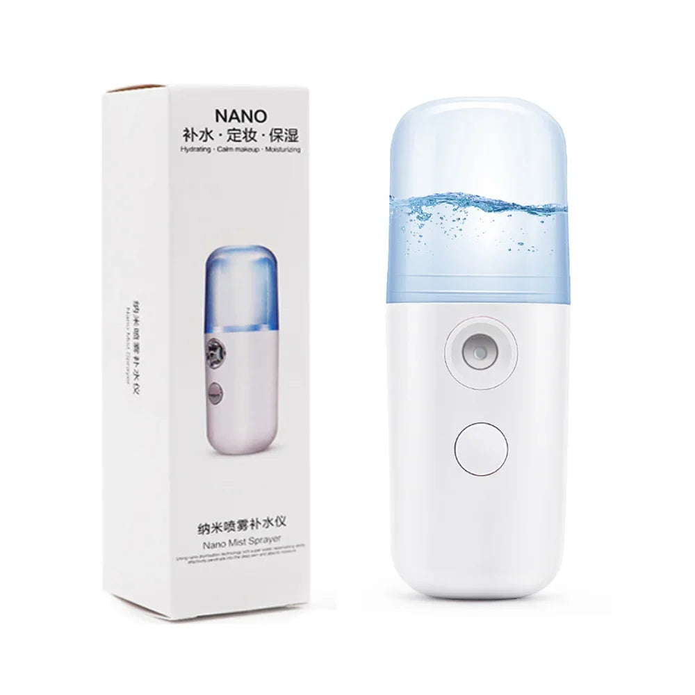 Ultrasonic Skin Scrubber+Blackhead Remover Electric Pore Cleaner+Nano spray Face Steamer+facial massager instrument+Eye beauty beautifina.com