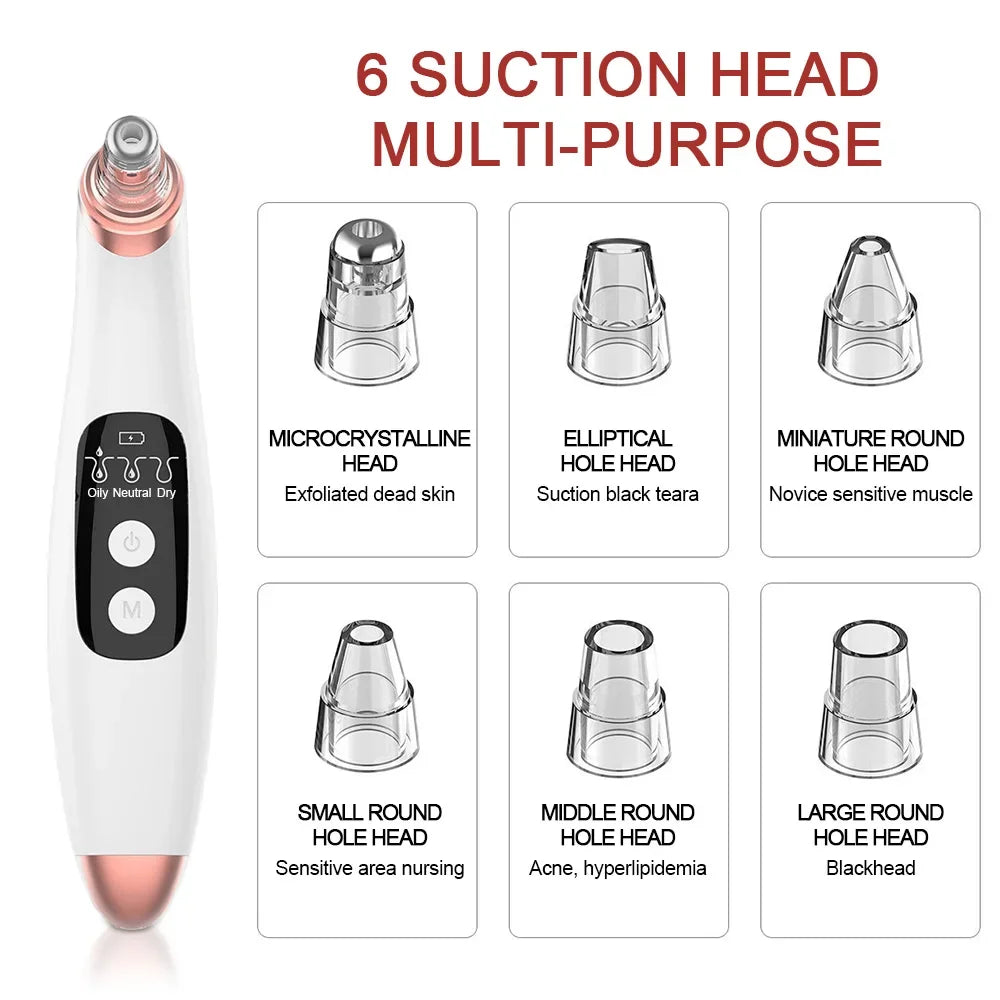 Ultrasonic Skin Scrubber+Blackhead Remover Electric Pore Cleaner+Nano spray Face Steamer+facial massager instrument+Eye beauty beautifina.com