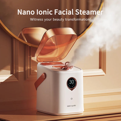 Nano Ionic Face Steamer Deep Clean Moisturizing Steaming Face Skin Care Hot Cold Sprayer Facial Steamer Spa Care Sauna Sprayer beautifina.com