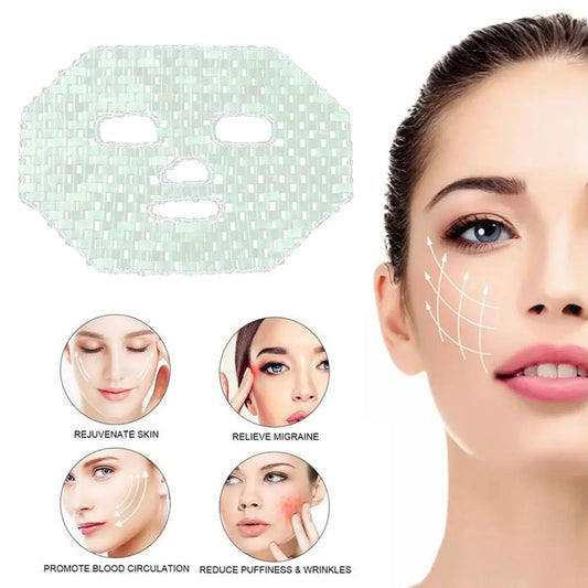 Natural Jade Stones Anti-Aging Mask Facial Pain Soothing Therapy Sleeping Masks Face Skin Care Massage Cooling Beaty Tool Mask beautifina.com