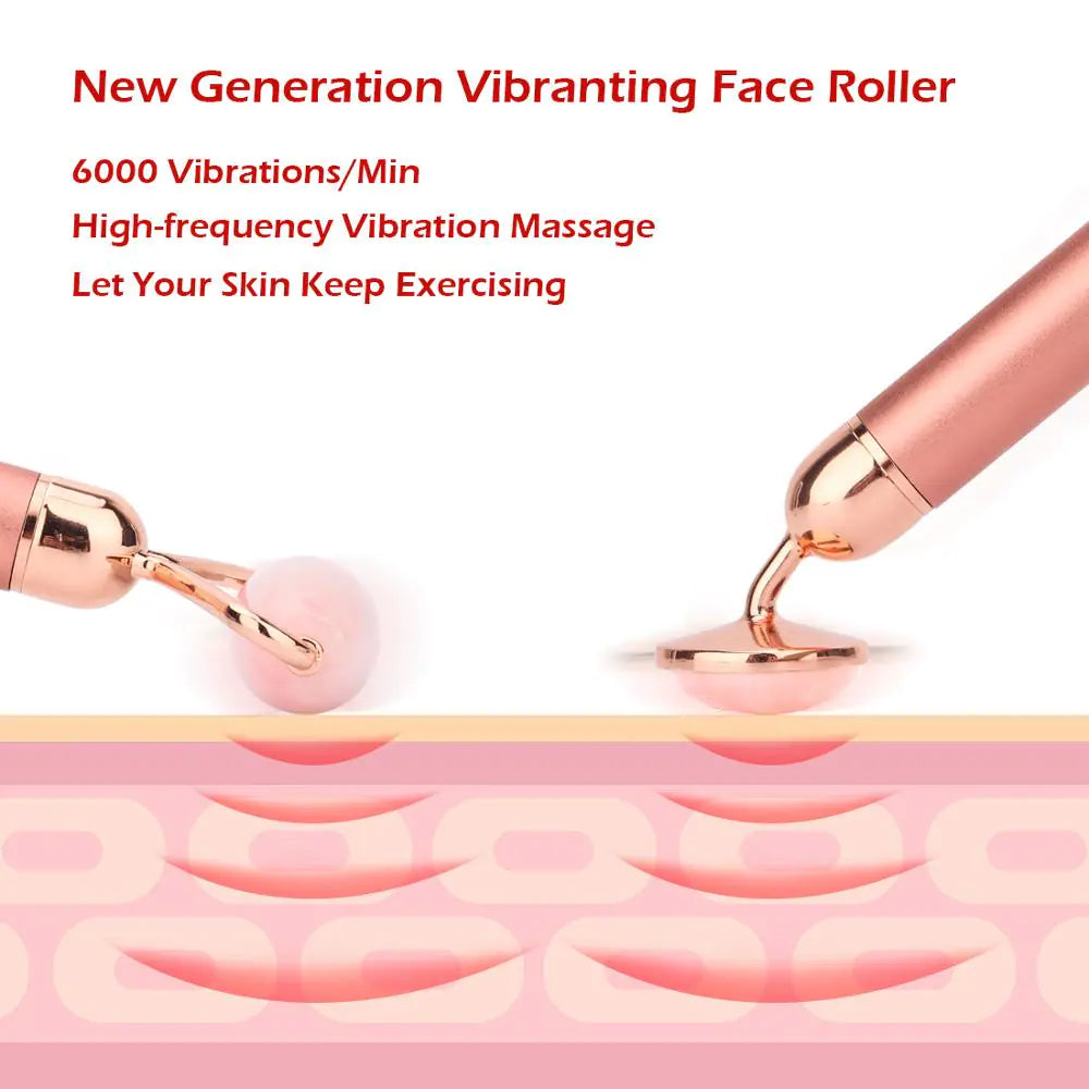 Electric Jade Roller Facial Massager beautifina.com