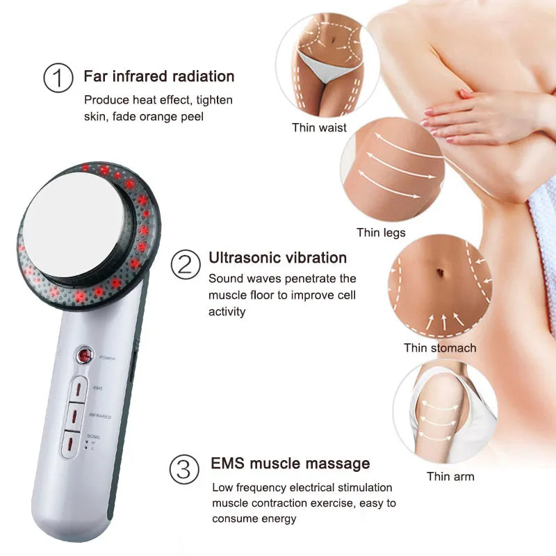 Ultrasound Cavitation EMS Face Body Slimming Massager beautifina.com